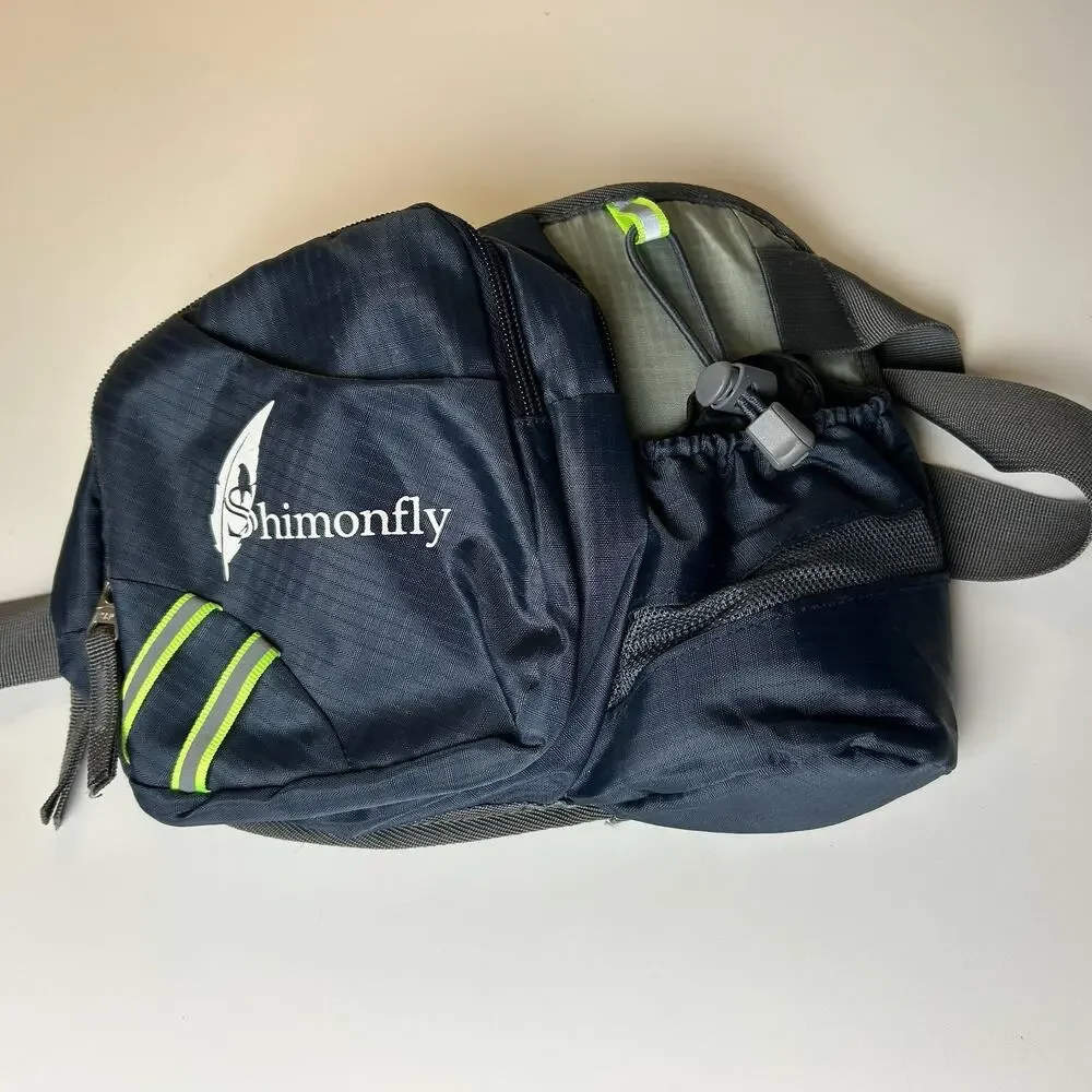 Shimonfly Fanny Pack Waist Bag Crossbody Sling Hiking Gray Fly Fishing